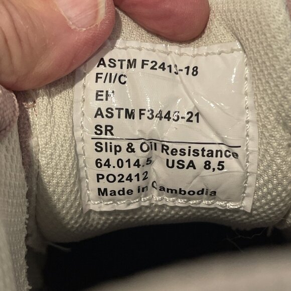 Puma Safety Womens Heritage Low Composite Toe Pink Suede Size 8.5 Oil & Slip Res - Picture 8 of 14